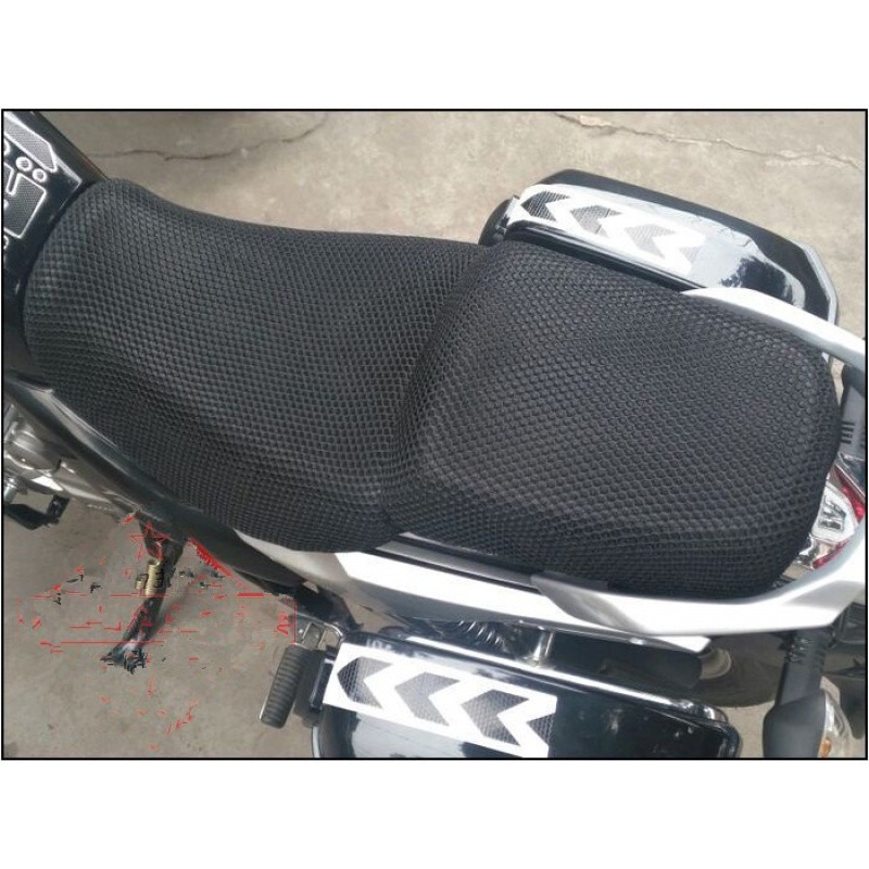 摩托車改裝TR150座墊套HJ150-16防曬座套蜂窩網套TD150隔熱坐墊套-細節圖2