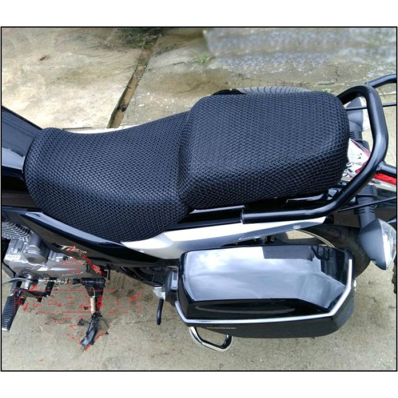 摩托車改裝TR150座墊套HJ150-16防曬座套蜂窩網套TD150隔熱坐墊套-細節圖3