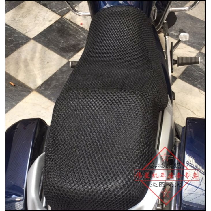 摩托車改裝TR150座墊套HJ150-16防曬座套蜂窩網套TD150隔熱坐墊套-細節圖8