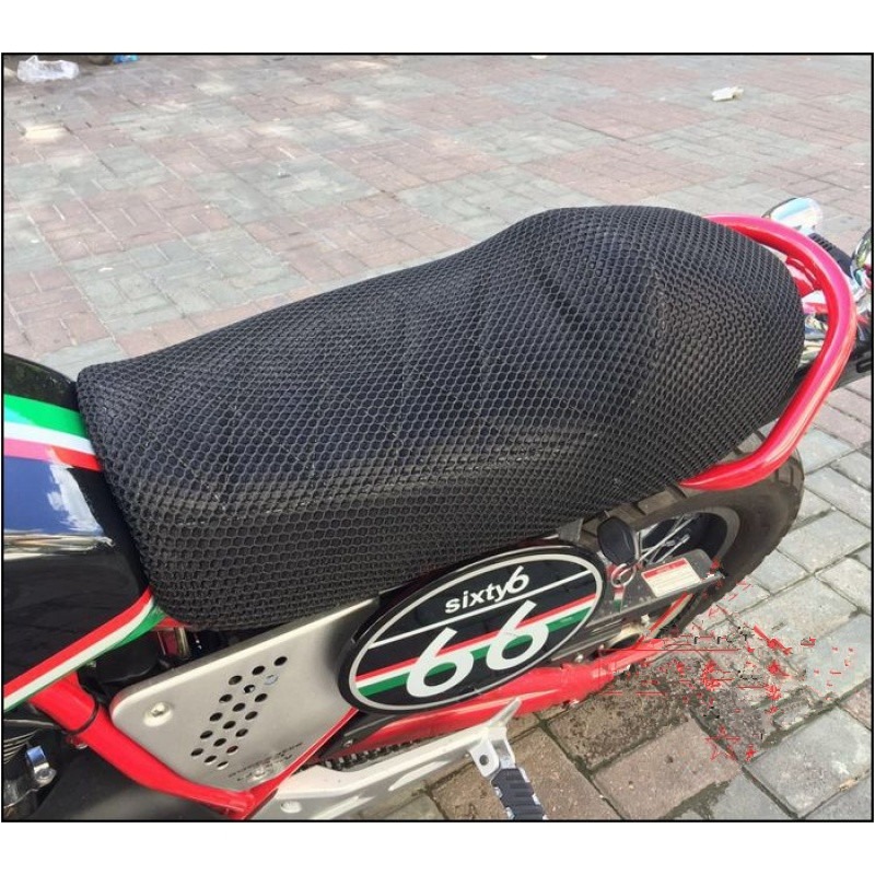 摩托車龍嘉V咖250座墊套 LJ250復古型單人防曬座套網套隔熱坐墊套-細節圖4