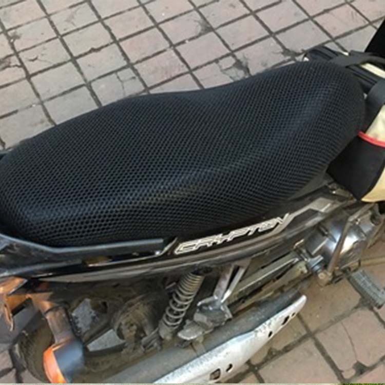 適用於鈴木賽馳QS110本田110彎梁摩托車座套3D防曬透氣隔熱坐墊套-細節圖5
