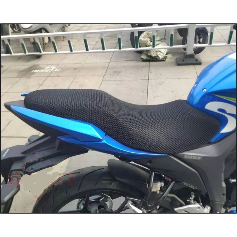 摩托車改裝輕騎GSX150F座墊套 極客颯155防曬網座套GIXXER坐墊套-細節圖3