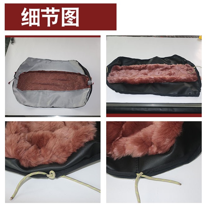 新大洲本田摩托車萬裏行SDH125-A/V 防水防曬皮革坐墊套毛絨座套-細節圖10