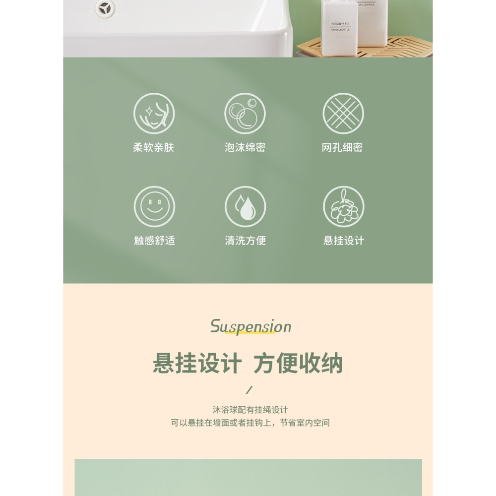 沐浴球大號洗澡花超柔軟可愛浴花少女搓澡搓背起泡洗浴用品洗澡巾-細節圖7