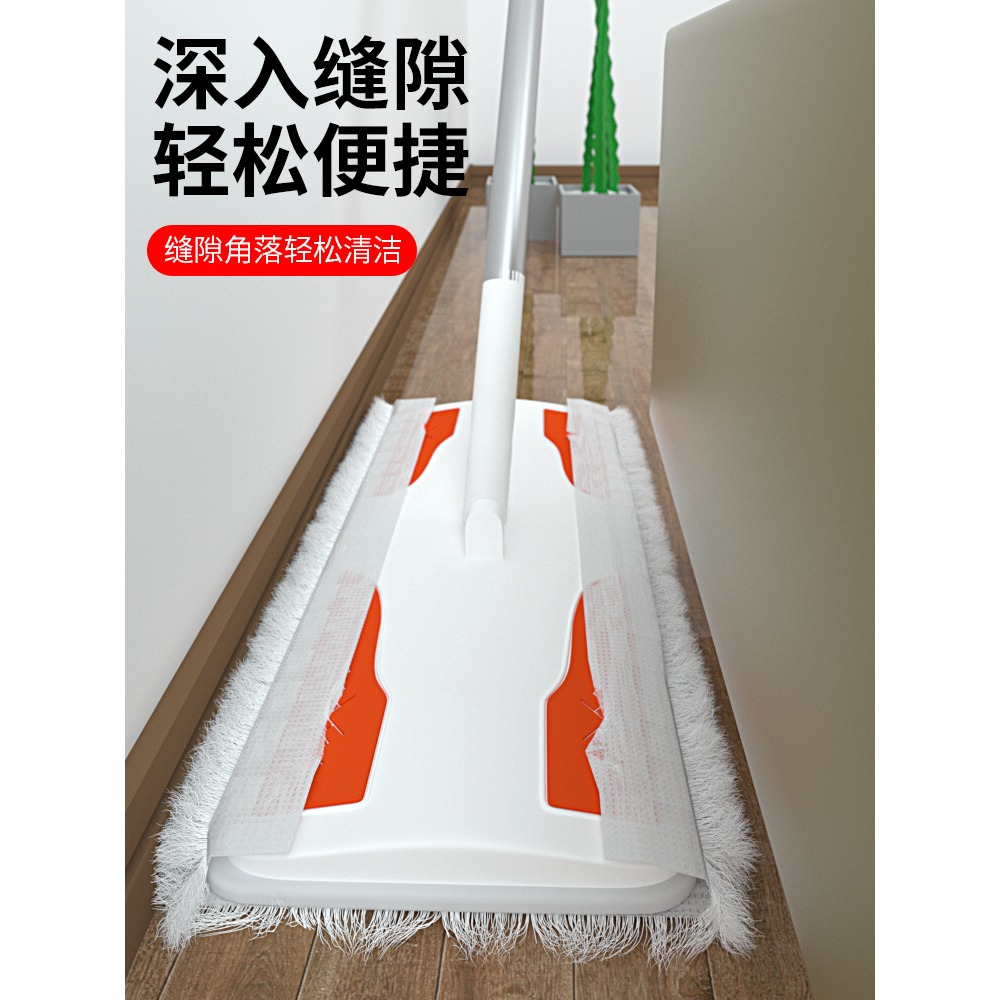靜電除塵拖把免手洗家用平板拖貓狗寵物除毛神器懶人擦地板濕紙巾-細節圖2