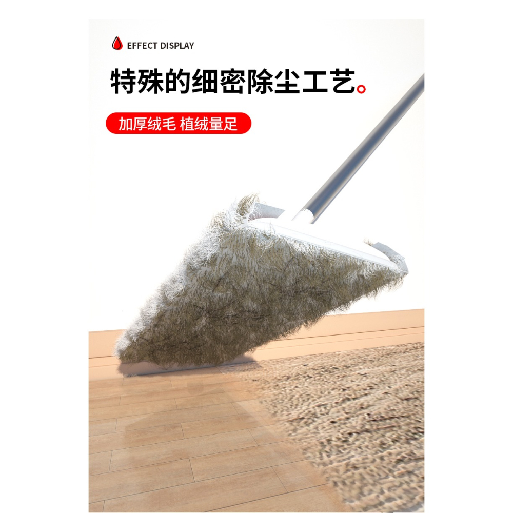 靜電除塵拖把免手洗家用平板拖貓狗寵物除毛神器懶人擦地板濕紙巾-細節圖9