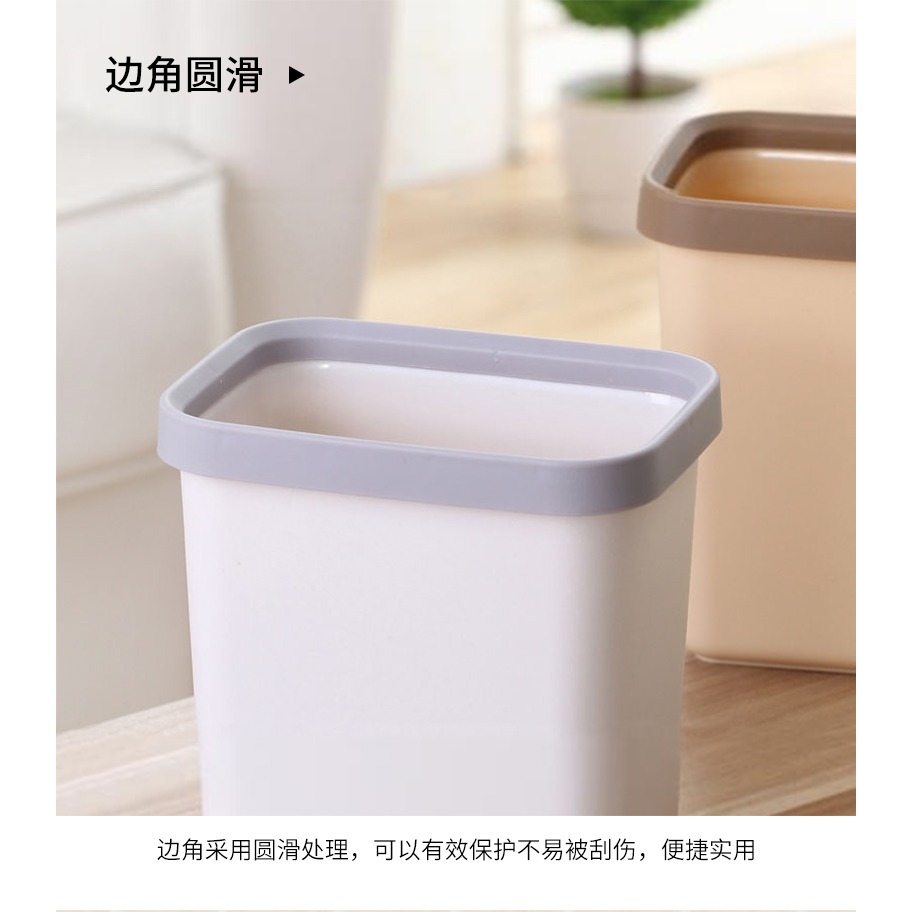 靚滌迷你桌面上垃圾分類垃圾桶家用客廳小號辦公室可愛收納筒紙簍-細節圖9