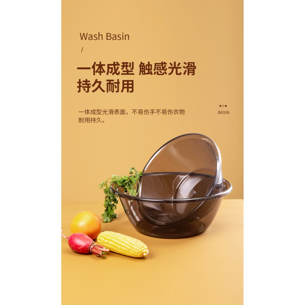 洗臉盆學生宿舍用女生塑料洗衣盆家用大號加厚耐用透明塑料小盆子-細節圖8