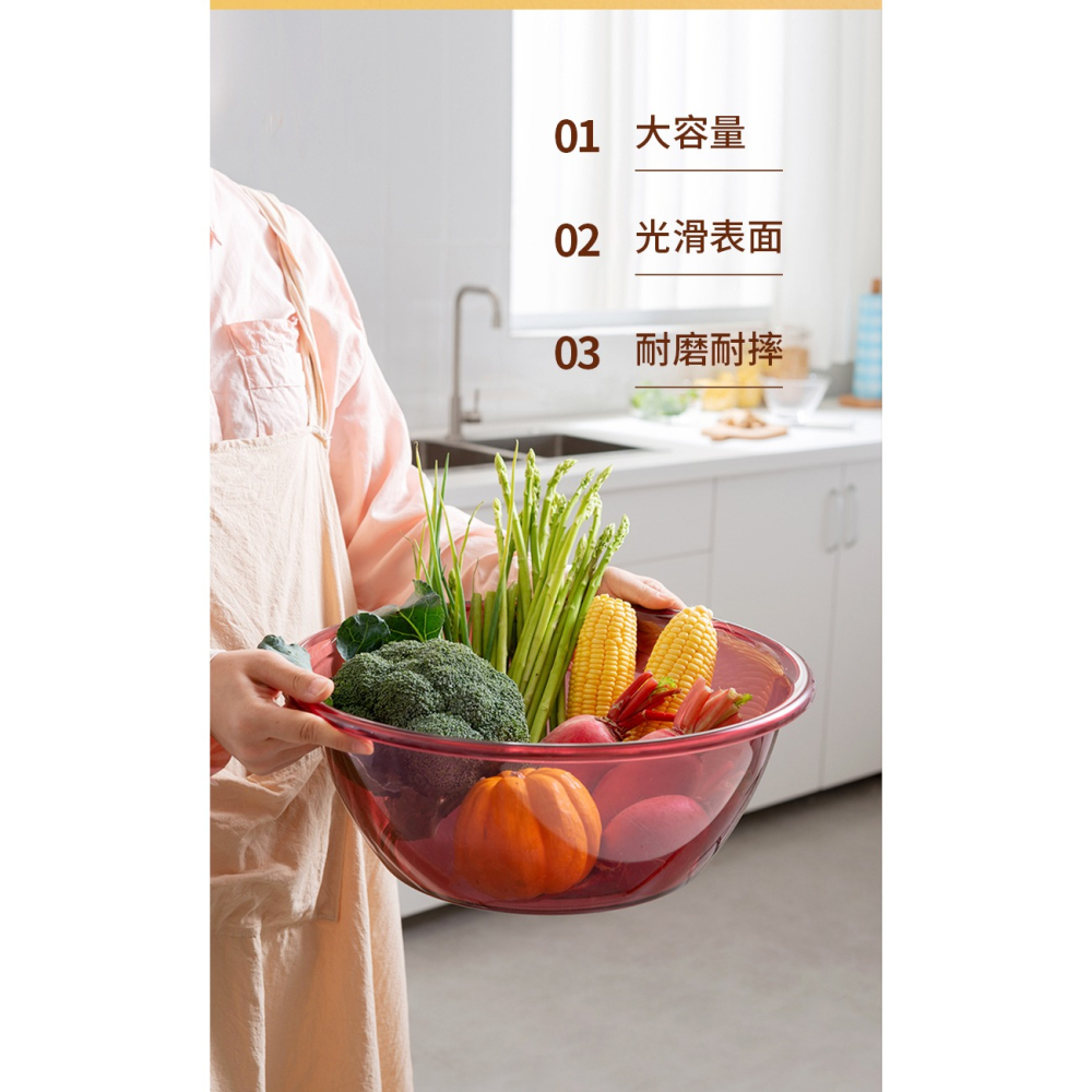 洗臉盆學生宿舍用女生塑料洗衣盆家用大號加厚耐用透明塑料小盆子-細節圖9