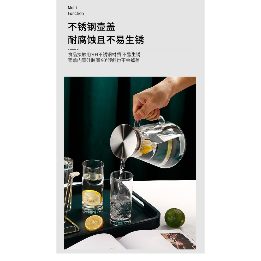 玻璃杯家用耐熱耐高溫喝水杯子客廳泡綠茶杯早餐牛奶杯水杯套裝-細節圖10