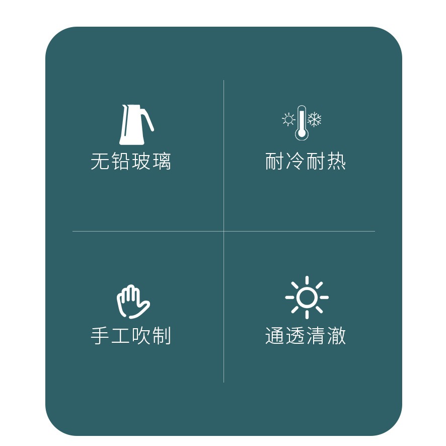 家用冷水壺耐熱高溫玻璃水壺大容量涼白開水壺透明加厚涼水壺套裝-細節圖7