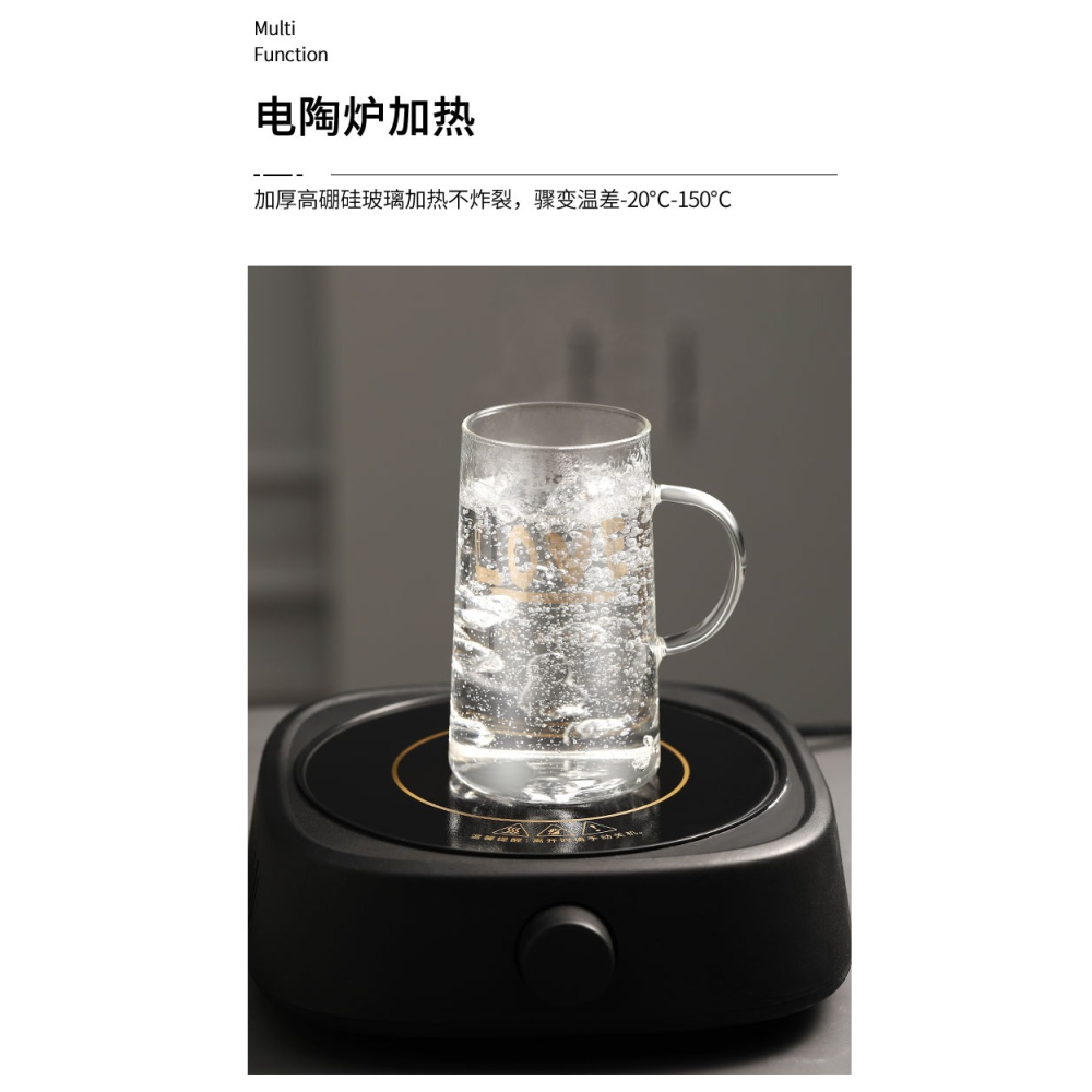 玻璃杯家用大容量帶蓋吸管馬克杯女ins風耐熱水杯辦公室把手杯子-細節圖7
