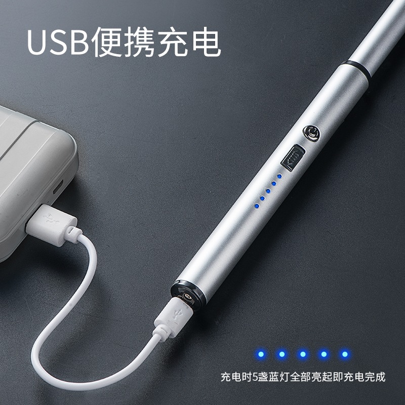 點火器煤氣竈脈沖燃氣竈香薰蠟燭家用廚房電子加長手柄打火機神器-細節圖4