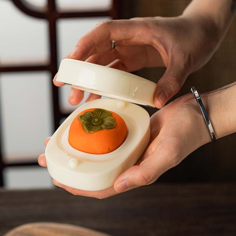 柿子月餅模具手壓式冰皮柿柿如意好柿花生酥模型印具廣式-細節圖4