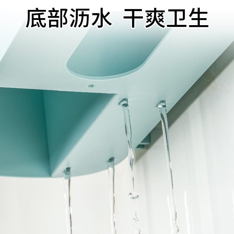 衛生間吹風機架免打孔壁掛廁所素士戴森電吹風筒浴室收納架置物架-細節圖3