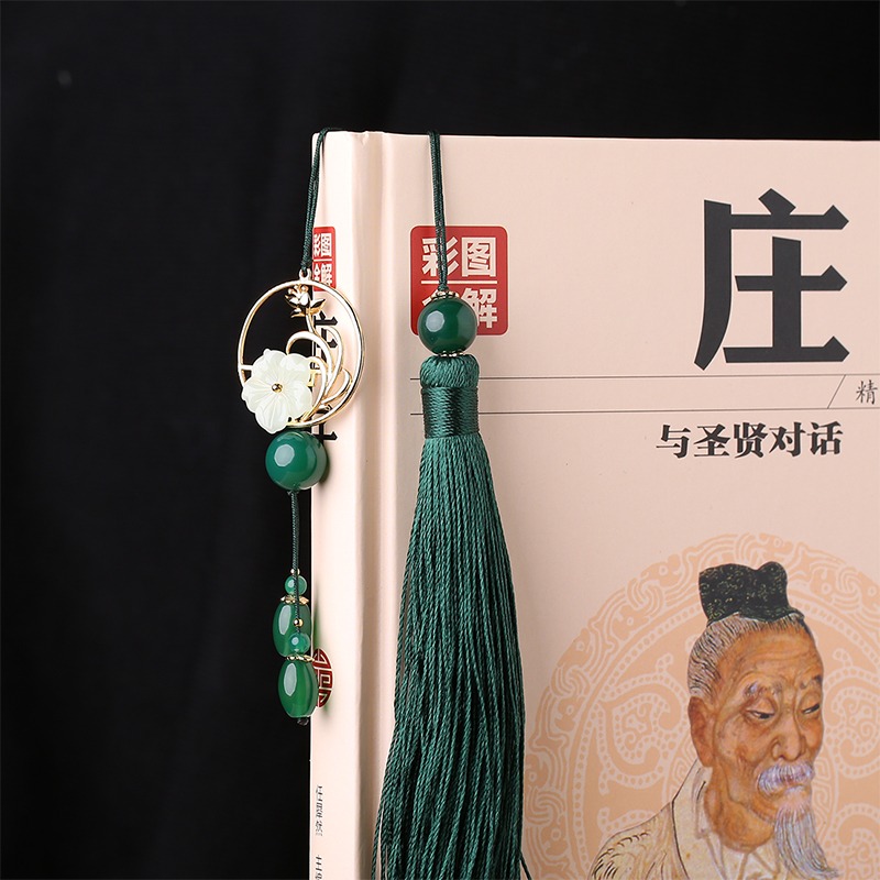 精美古典風禮物品中國風線形書簽流蘇個性創意清新文藝送老師學生-細節圖2