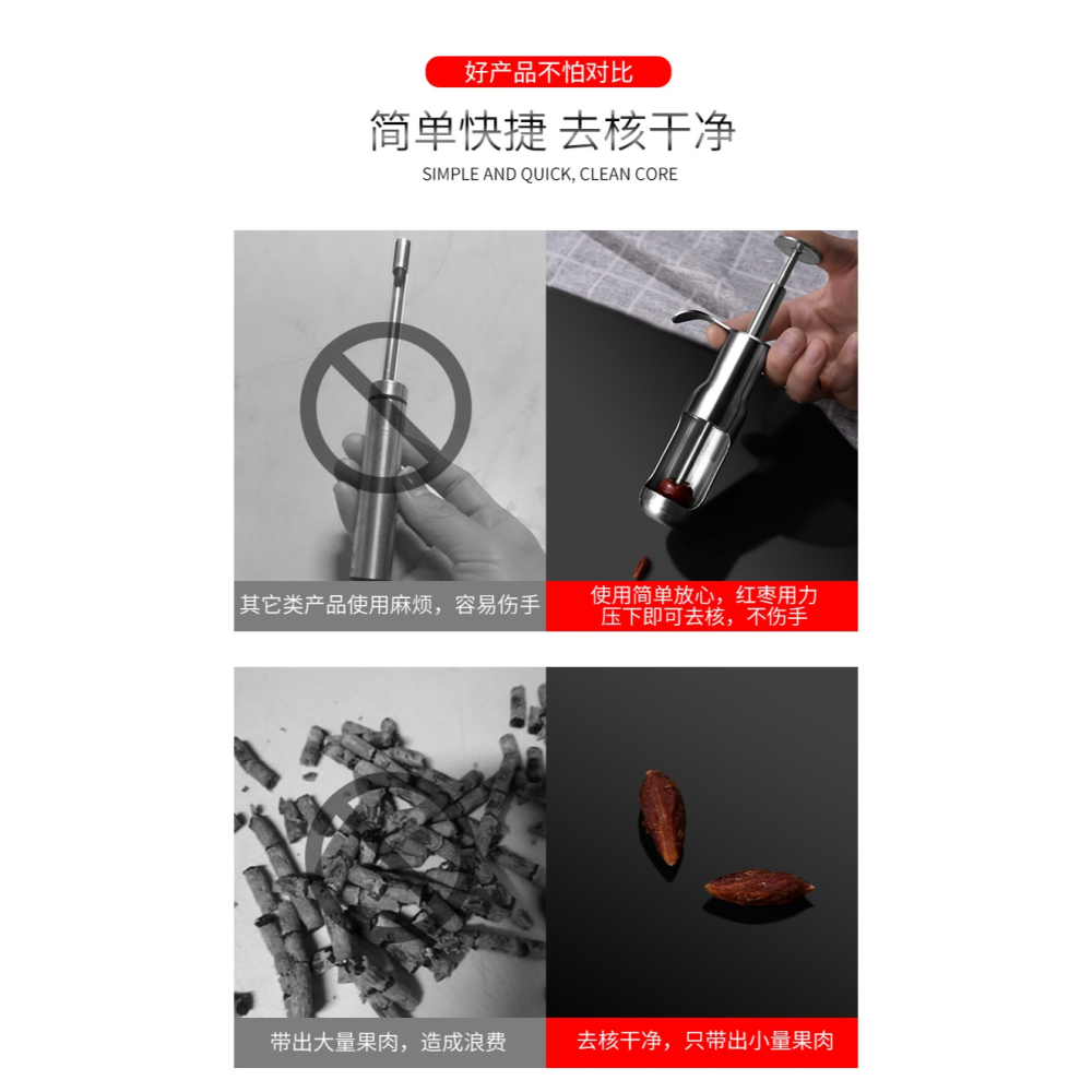 紅棗去核器去棗核神器水果去籽器工具家用多功能去籽山楂取心器-細節圖7