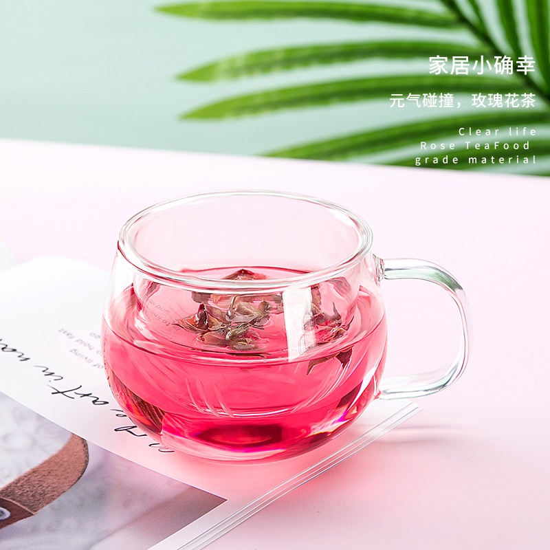 茶杯家用帶把過濾泡茶玻璃杯辦公室耐熱玻璃水杯花茶茶水分離杯子-細節圖3