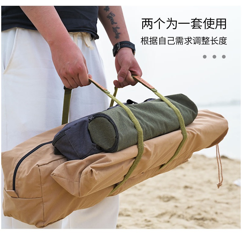 戶外尼龍魔術貼捆綁帶帳篷天幕收納扎帶野餐墊收納扎繩旅行收納貼-細節圖10