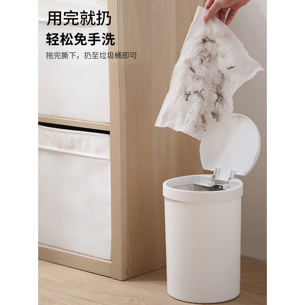靜電除塵紙吸塵紙家用平板拖把一次性無塵紙拖地紙布擦地濕巾紙巾-細節圖5