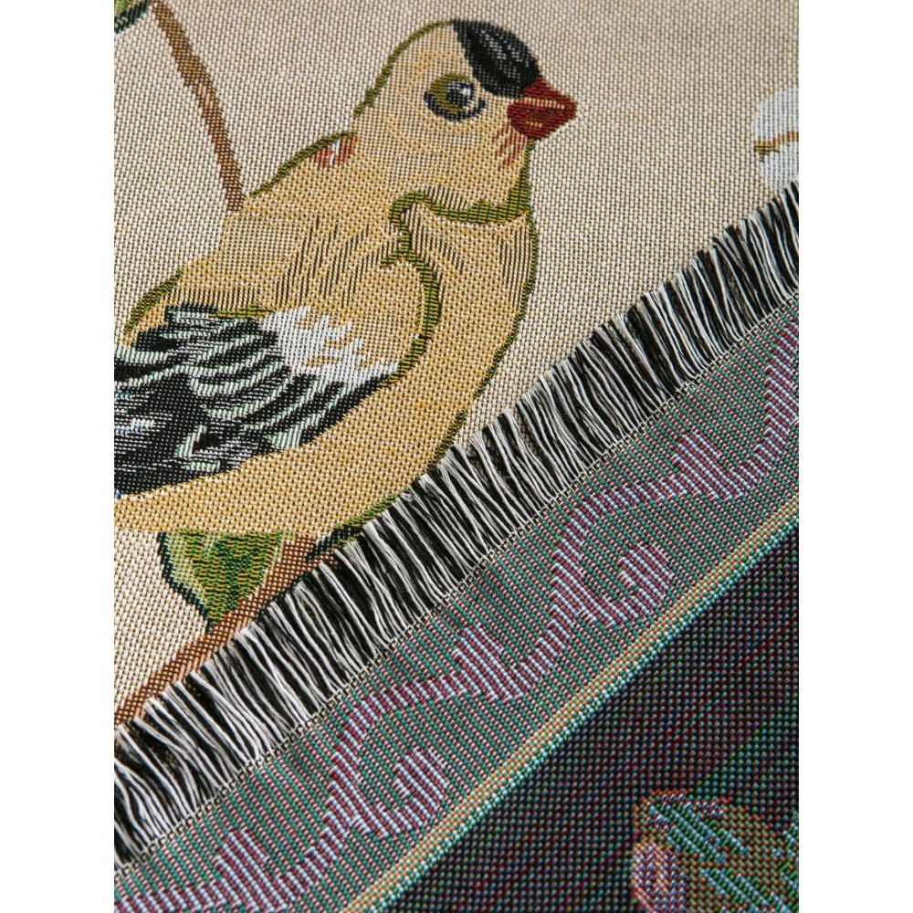 美式鄉村花鳥田園風棉麻輕奢蕾絲桌布茶幾布高級感圓桌布餐桌布厚-細節圖4