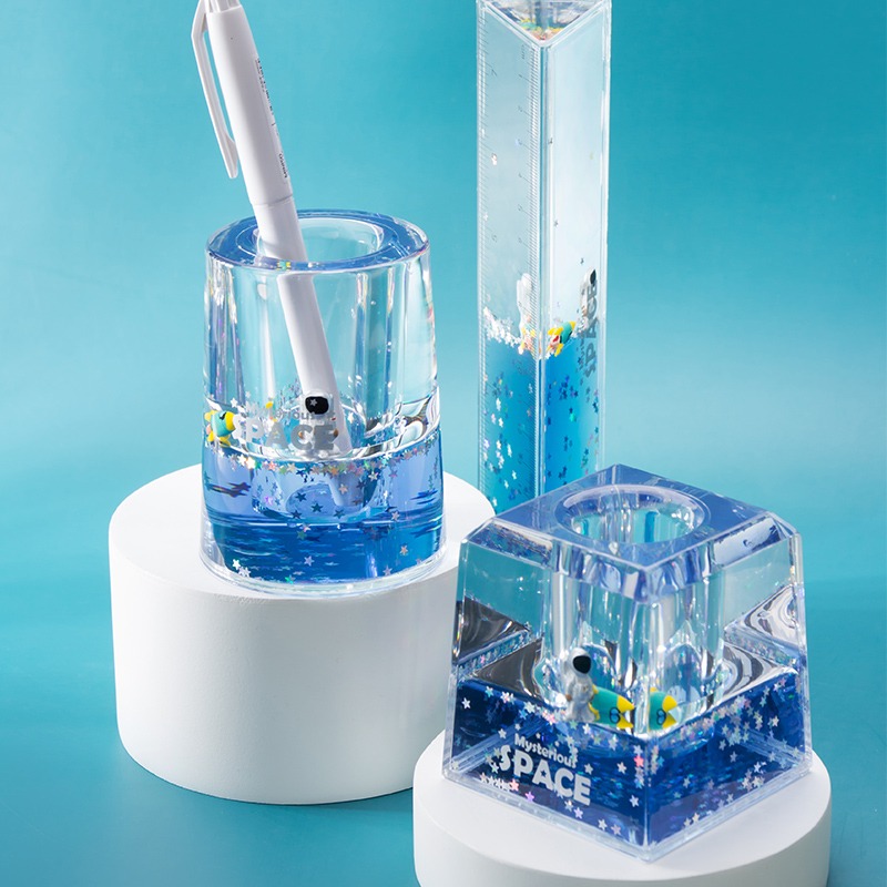 宇航員擺件 學習用具 筆筒尺子 個性簡約室內桌面裝飾品 生日禮物-細節圖3