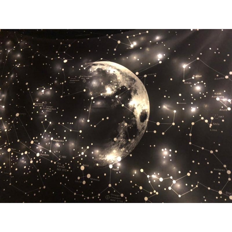 星空系 北歐ins掛布網紅房間佈置背景布宇宙星空月球掛毯裝飾布-細節圖3