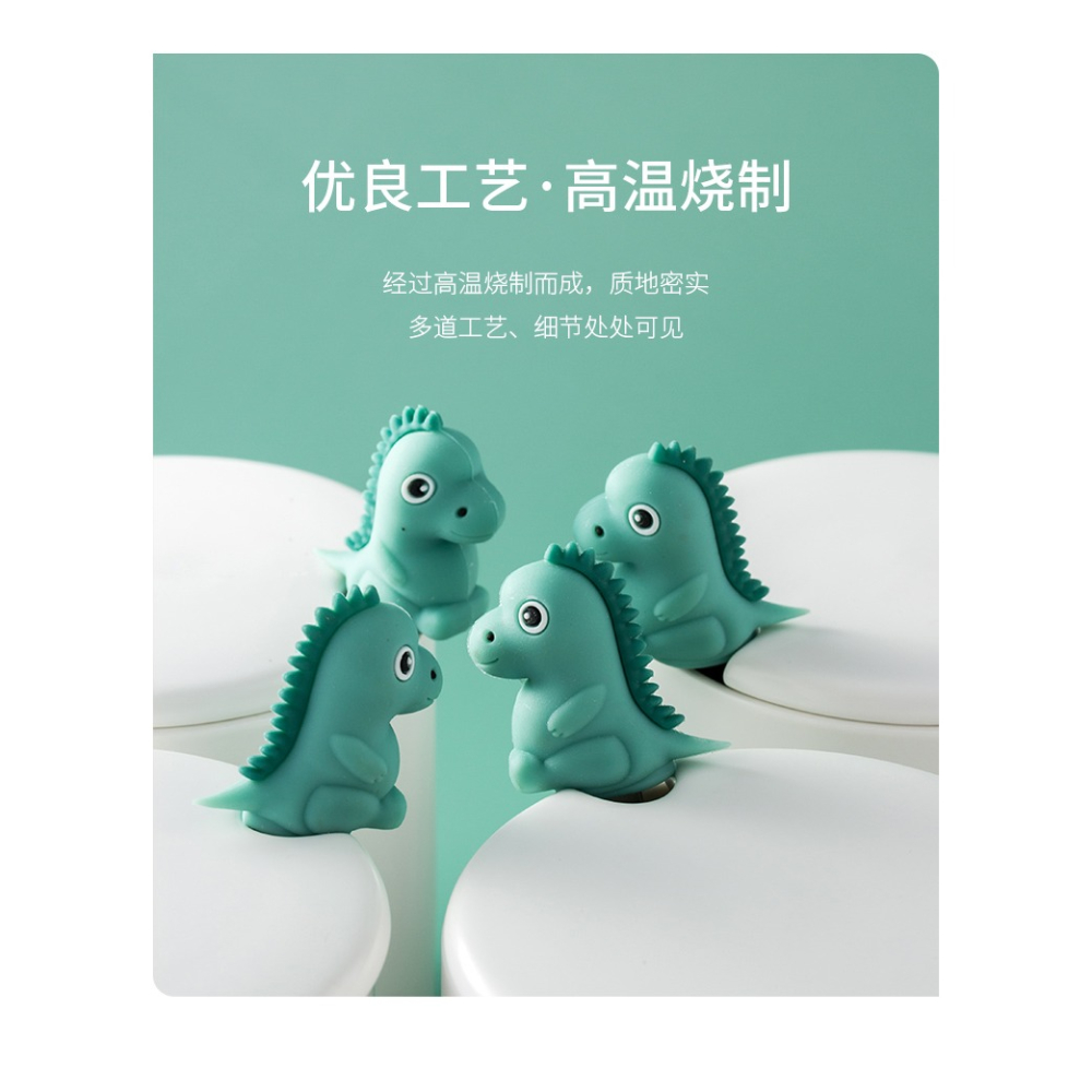 小胖龍喝水杯帶蓋勺子陶瓷可愛創意卡通簡約清新森系文化創意杯子-細節圖9