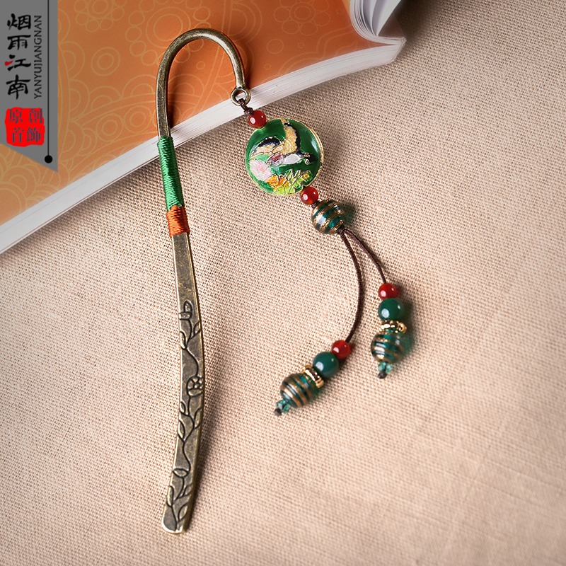煙雨江南精美書簽學生用古典中國風文具創意禮品畢業禮物送老師-細節圖3