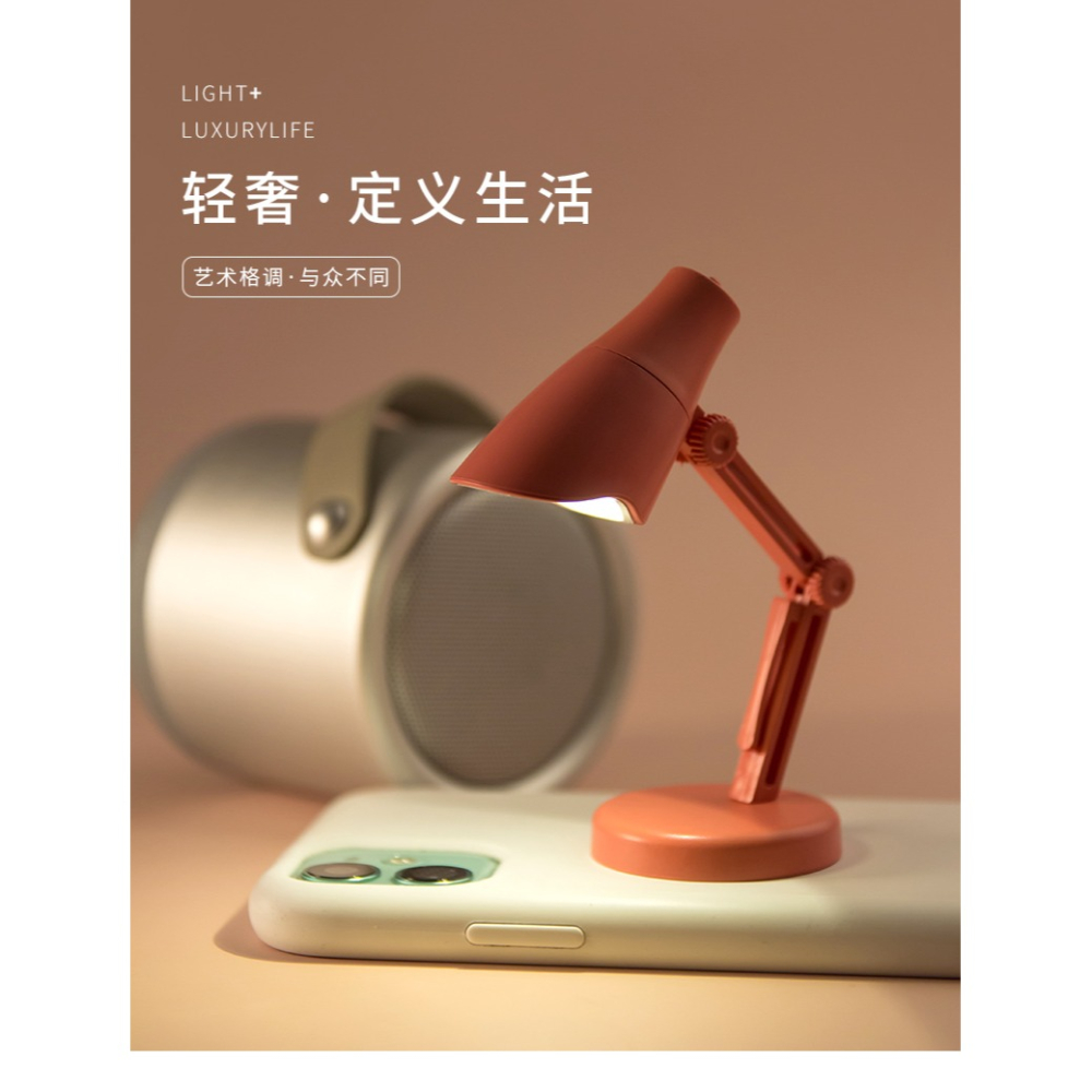 迷你小臺燈ins風柔光臥室牀頭創意LED小夜燈學生宿舍學習閱讀燈-細節圖6
