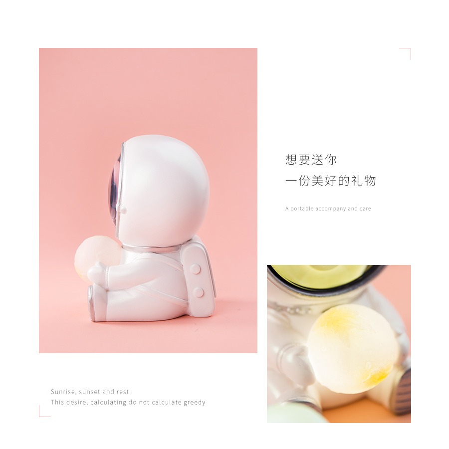 星系守護者宇航員小夜燈 男女臥室牀頭桌面擺件氛圍燈 生日禮物-細節圖10