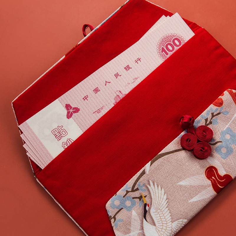 高檔錦緞中國風新年紅包結婚個性通用萬元利是封拜年兒童壓歲錢包-細節圖3