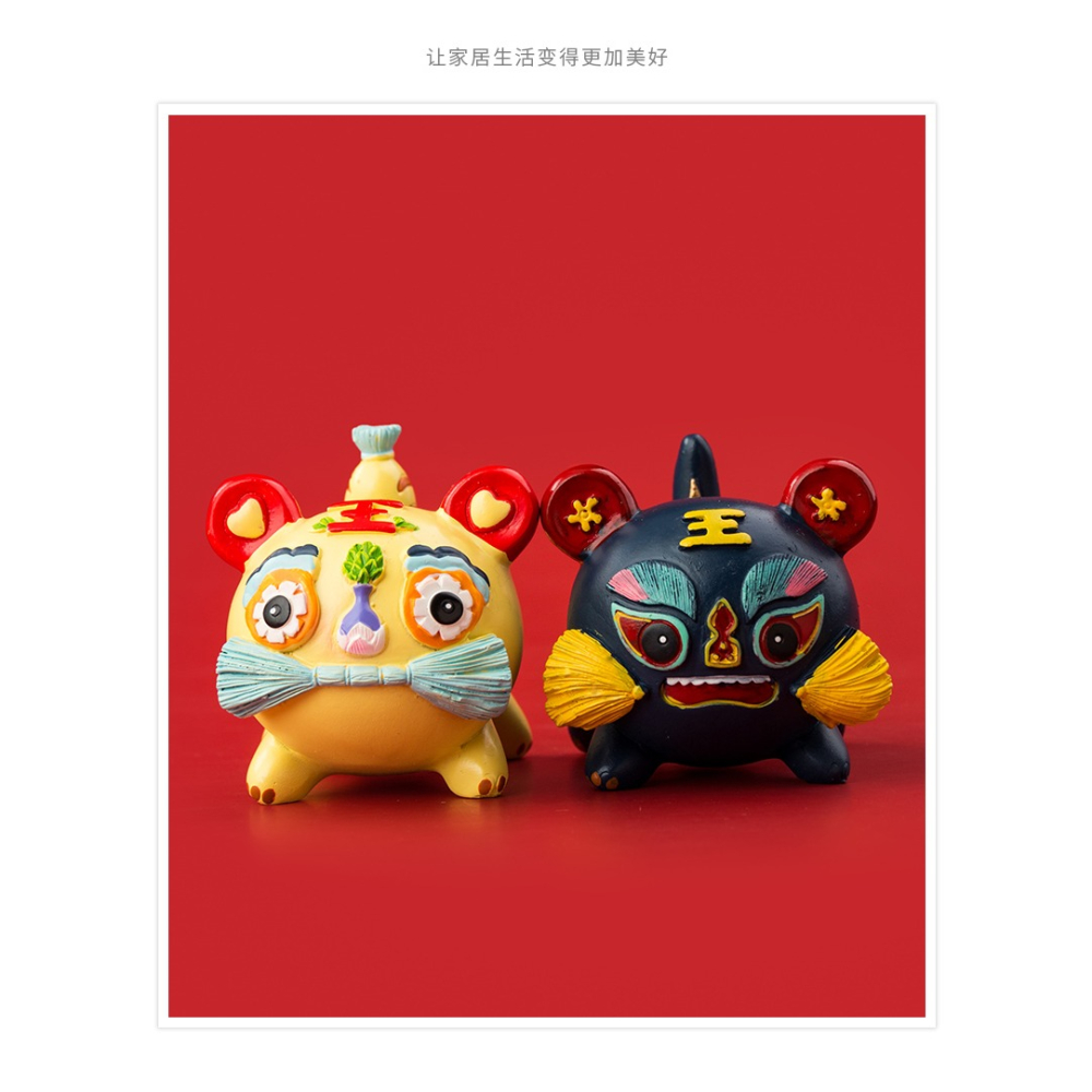 老虎創意驚喜盲盒 可愛卡通虎年室內本命年桌面擺件新年小禮物-細節圖7