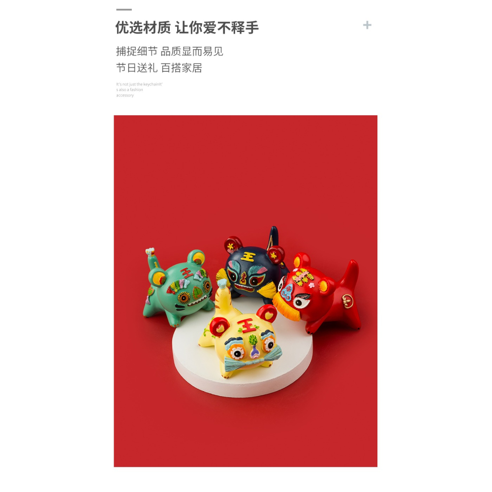 老虎創意驚喜盲盒 可愛卡通虎年室內本命年桌面擺件新年小禮物-細節圖9