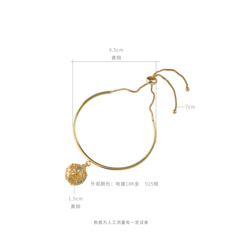 暗香盈袖手鏈 花囊手鐲七夕 國風閨蜜實用生日禮物女 中國風手飾-細節圖7