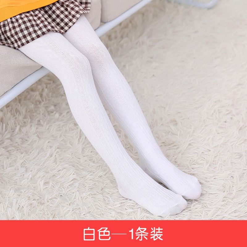 女童打底褲春秋嬰兒連體襪子中大童針織棉公主純色麻花打底襪-細節圖2