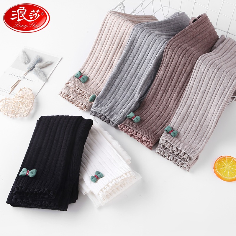 兒童打底褲外穿秋季女童褲子春秋中大童長褲寶寶洋氣蝴蝶結九分褲-細節圖5