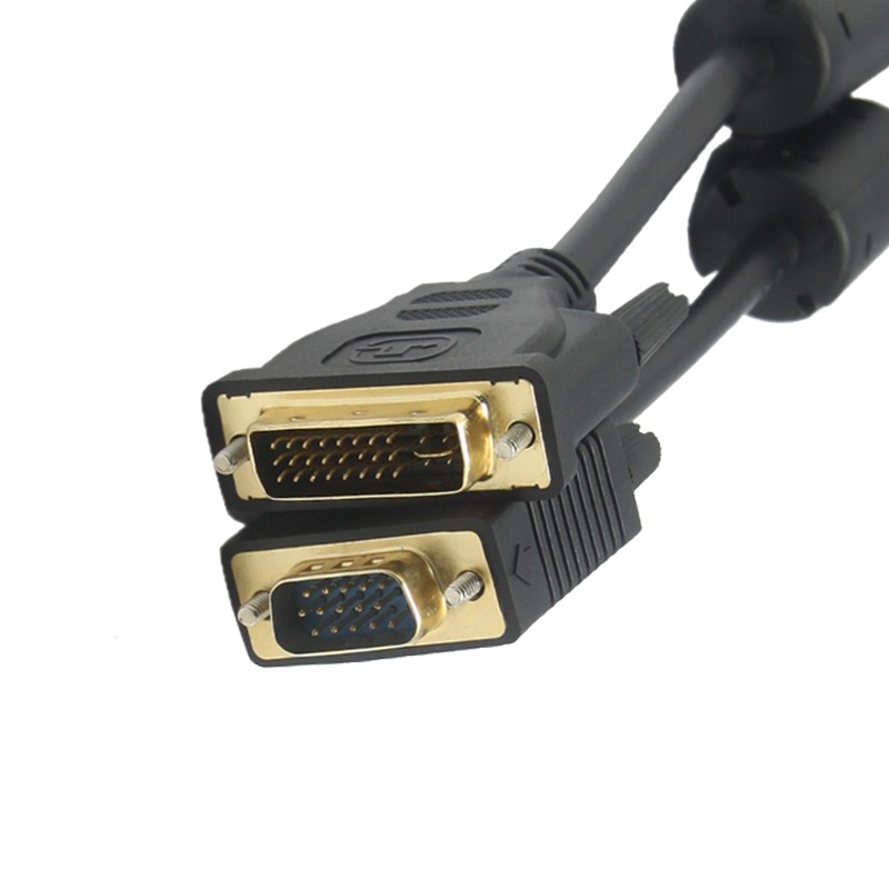 dvi轉vga線顯卡轉接線24+5接口轉VGA轉換器電腦主機DVI轉VGA0.5米-細節圖3
