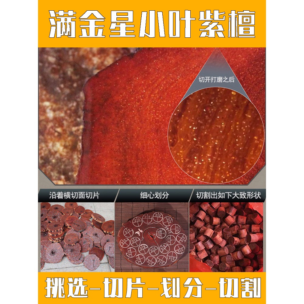 滿金星小葉紫檀木手串男金絲楠木佛珠108顆黃花梨沉香香味菩提子-細節圖3