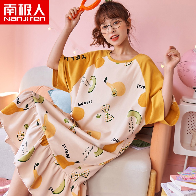 睡裙女士春秋季2021年新款睡衣公主風薄款卡通可出門休閑家居服QS-細節圖5