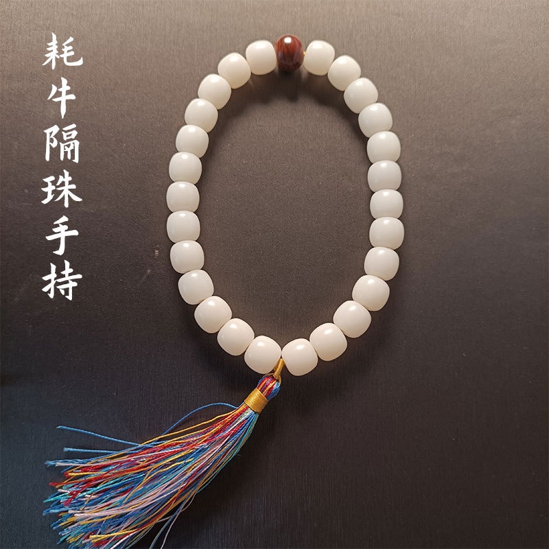 白玉菩提根手串念珠手持設計菩提子手串男女情侶手鏈抖音直播貨源-細節圖2
