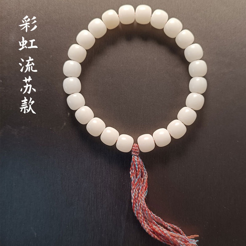 白玉菩提根手串念珠手持設計菩提子手串男女情侶手鏈抖音直播貨源-細節圖3