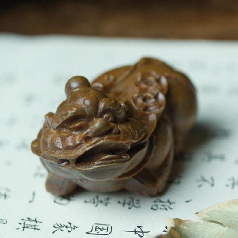 綠檀木質手工木雕瑞獸貔貅文玩手把件男士隨身把玩禮品擺件工藝品-細節圖2