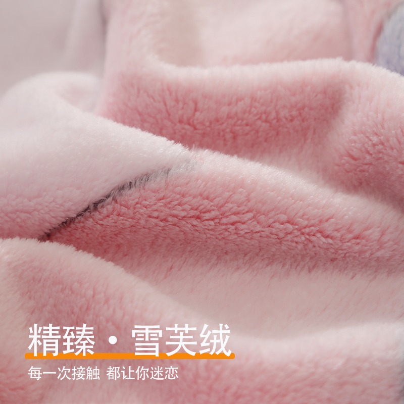 珊瑚絨毛毯牀單單件春秋被單人法蘭加厚加絨蓋毯冬季學生宿舍墊單-細節圖3