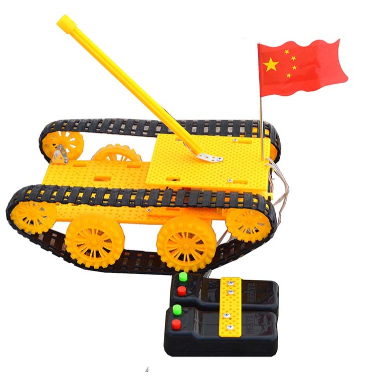 手工拼裝 遙控坦克車 科技小製作遙控車 兒童節禮物男孩 創意製作-細節圖6