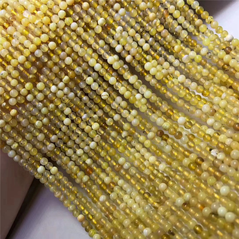 天然黃澳寶鉆石面刻面切面盤珠扁珠半成品diy長鏈手工串珠-細節圖5