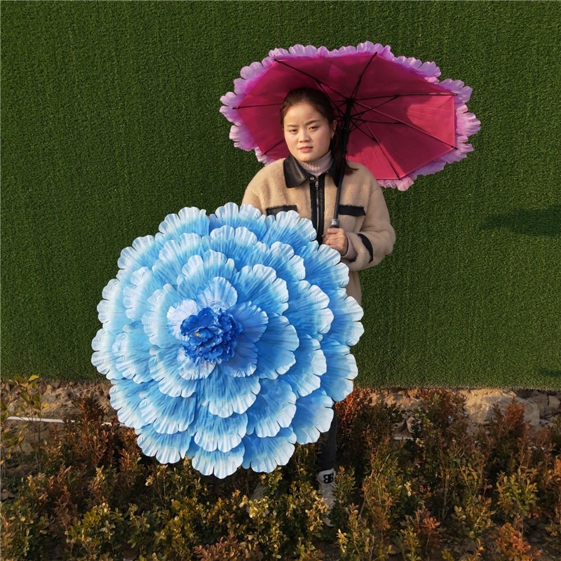 兒童牡丹花傘舞蹈舞臺演出道具盛世花開大型晚會運動會開幕式道具-細節圖4