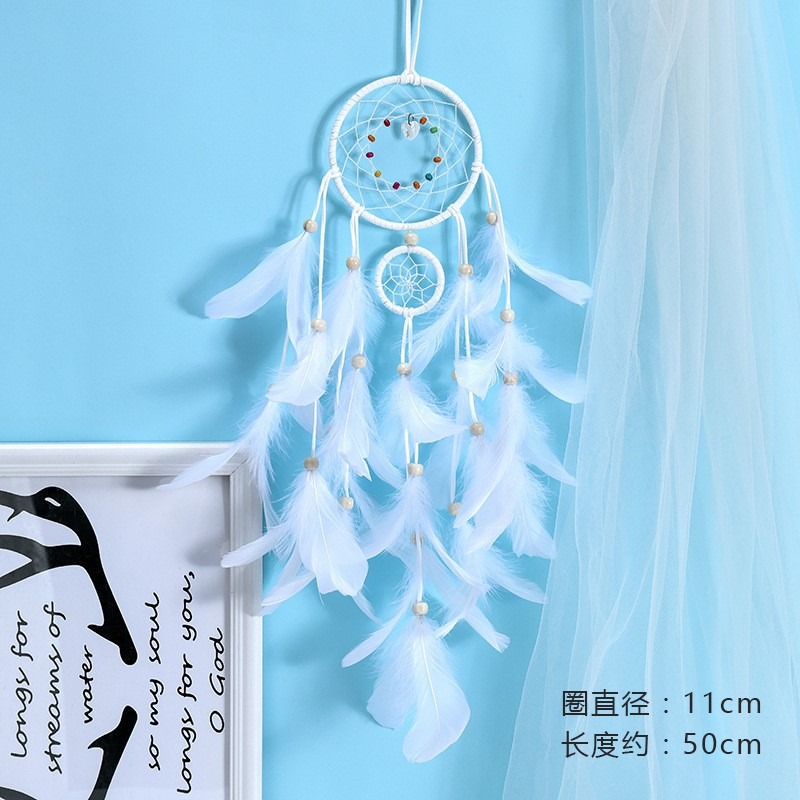 捕夢網撲補鋪夢網材料diy室內掛飾少女心捕能網捕夢網房間掛件-細節圖5