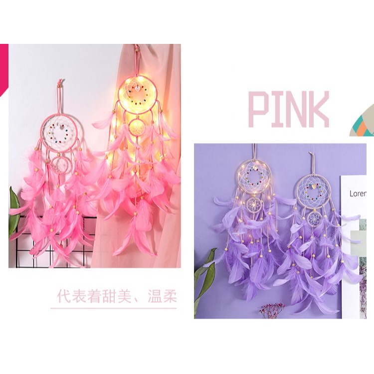捕夢網撲補鋪夢網材料diy室內掛飾少女心捕能網捕夢網房間掛件-細節圖8