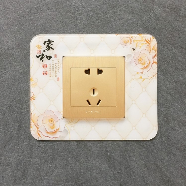 亞克力開關貼墻貼開關裝飾家用開關保護套客廳開關插座套簡約現代-細節圖10